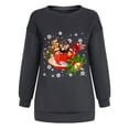 thumbnail image 4 of Fesfesfes Ugly Xmas Sweater Women's Tops Winter Christmas Dog Classic Printing Pullover Loose Sweatshirt Under $10, 4 of 6