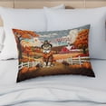 thumbnail image 4 of Thanksgiving Devon Rex Pilgrim Grateful, Thankful, Blessed Fall Welcome Quilt Pillowcase Cat Lover Kitten Owner Gifts Throw Pillow Cover Bed Home Decor - 00021, 4 of 5