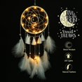 thumbnail image 4 of Inmortal Qi Moon Dream Catcher Net Pendant Wind Chime DIY Handmade Material Package Feather Jewelry Pendant, 4 of 5