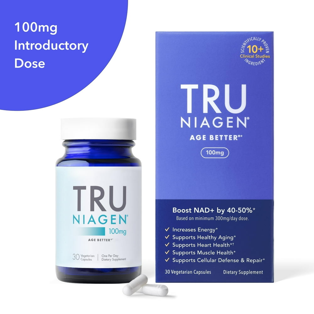 TRU NIAGEN 100mg NAD+ Booster Supplement Nicotinamide Riboside NR for