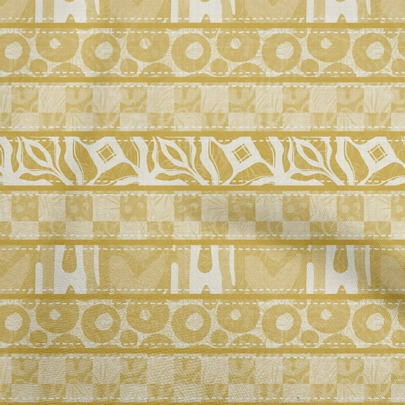 oneOone Polyester Spandex Yellow Fabric Aaian Batik Diy Clothing Quilting Fabric Print Fabric By Yard 56 Inch Wide