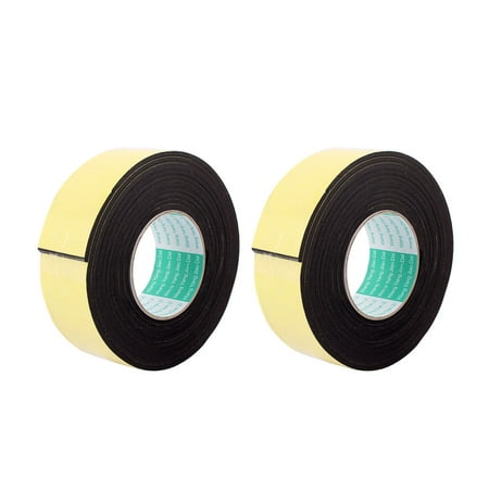 - Unique Bargains 2 Pcs 50mmx4mm Single Sided Sponge Tape Adhesive Sticker Foam Glue Strip 10Ft