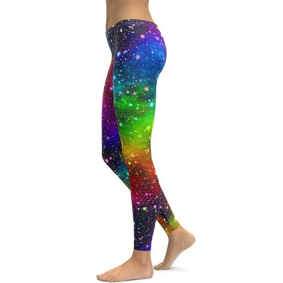 Colorful Universe Leggings Size: XS for Women | FIERCEPULSE