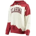 thumbnail image 2 of Women's Gameday Couture White/Crimson Oklahoma Sooners For the Fun Double Dip-Dyed Pullover Hoodie, 2 of 3