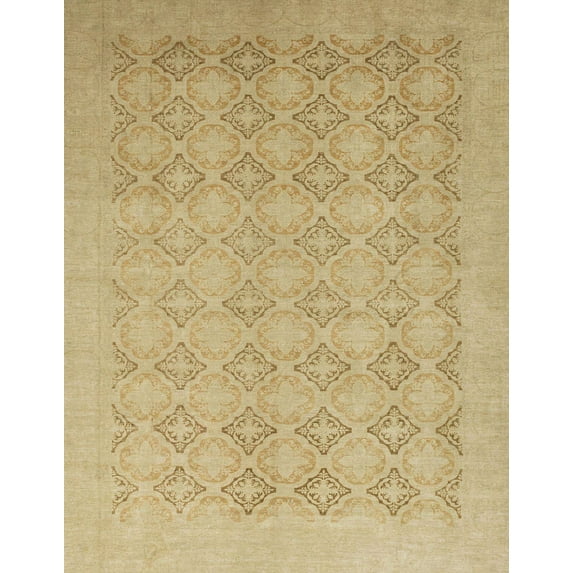 Ahgly Company Indoor Rectangle Abstract Orange Gold Oriental Area Rugs, 2' x 5'