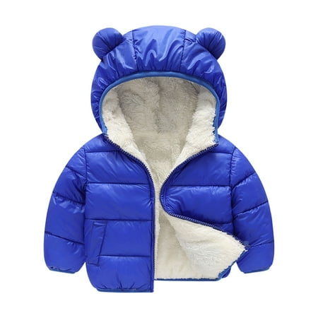 

YongANs Kids boys girls Toddler Coat Kids Baby Warm Girls Boys Cartoon Winter Warm Jackets Sweatshirt Coats