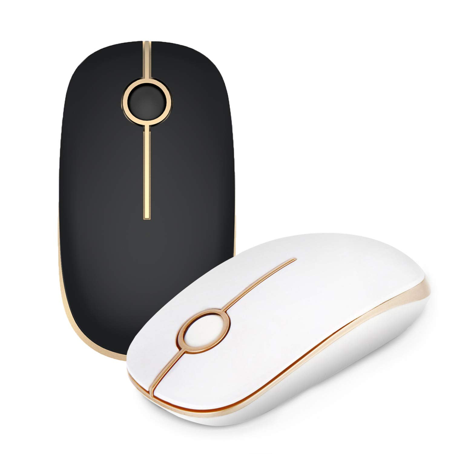 Jelly Comb 2.4G Slim Wireless Mouse with Nano Receiver 2PACK MS001