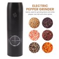 thumbnail image 2 of Electric Pepper Grinder Adjustable Coarseness USB Rechargeable Automatic Salt Mill with LED Light for Herb Spice Black, 2 of 8