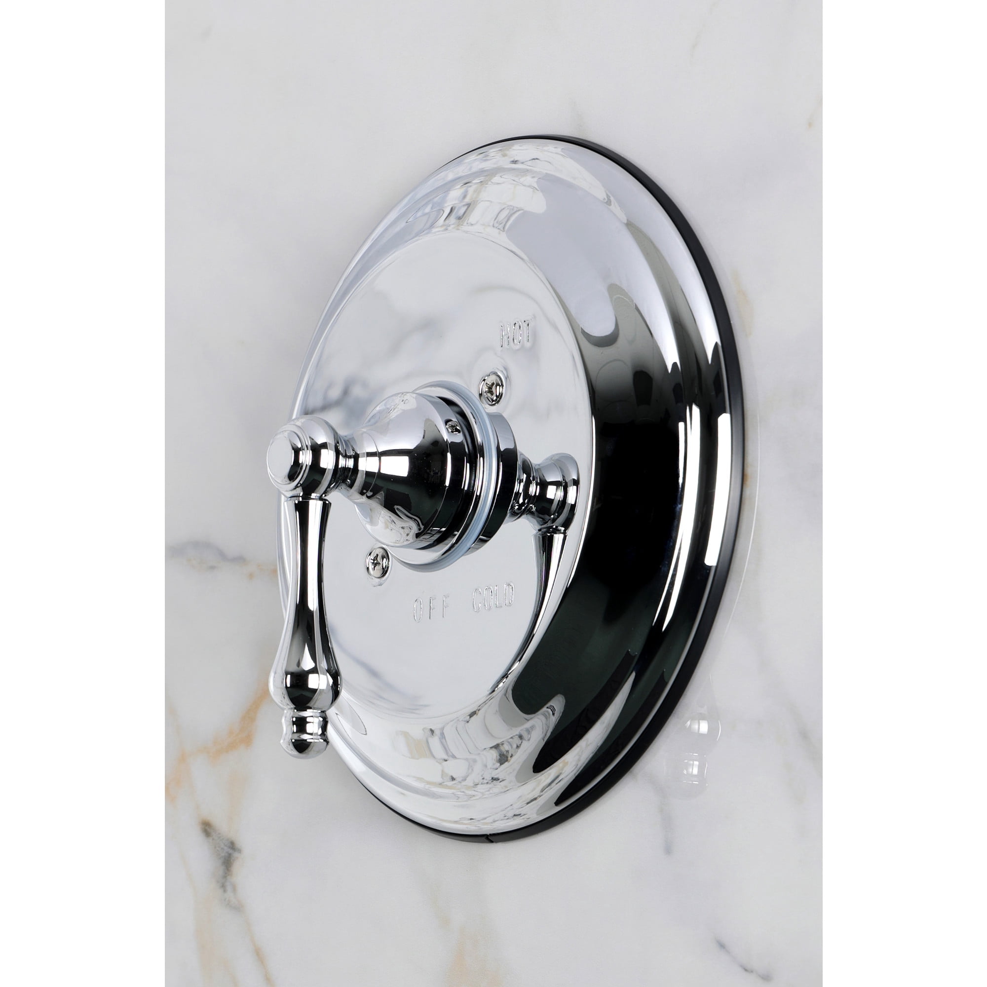 Kingston KB3631ALE Restoration Single-Handle Pressure Balanced Shower Valve and Trim Set - Valve Included in Polished Chrome