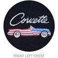 thumbnail image 2 of SR1 Performance C7 Corvette American Flag Tee Shirt - Black X-Large, 2 of 2