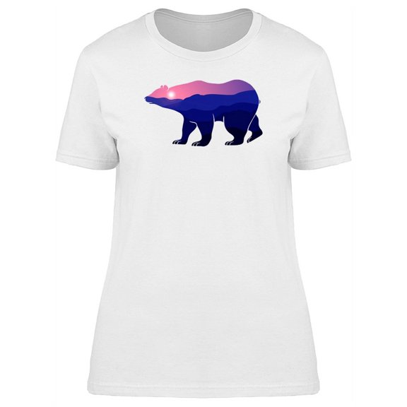 Bear With Nature Landscape Art T-Shirt Women -Image by Shutterstock, Female Medium