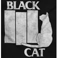 thumbnail image 2 of Black Cat Punk Rock Kitty Lovers Unisex Fleece Graphic Zip Up Hoodie Brisco Brands 2X, 2 of 5