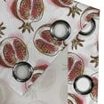 thumbnail image 3 of Ambesonne Fruits Grommet Curtain Single Panel, Flowering Pomegranate, 50"x60", Red Umber Rose, 3 of 5