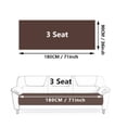 thumbnail image 3 of Large Sofa Cushion Cover - 35x71 Inch Thickened Cotton Velvet Sofa Pad, Soft Plush Furniture Protector with Non-Slip Backing, Machine Washable Couch Cover for Pets & Kids, 90*180cm, 3 of 9