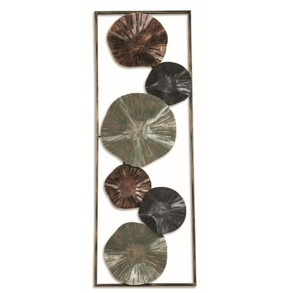 B Multi Color Metal Abstract Wall Decor
