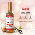 thumbnail image 2 of Matteo's Sugar Free Coffee Syrup, Vanilla, 750mL, 0 Calories, 0 Sugar, (Single Bottle), 2 of 5