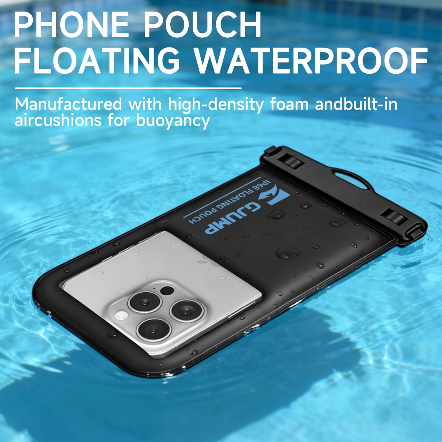 Waterproof Phone Pouch Floating 2 Pack, IP68 Dry Bag Compatible with iPhone 17 16 15 14 Pro Max, Underwater Phone Case for Snorkeling Beach Swimming Cruise Travel Essentials