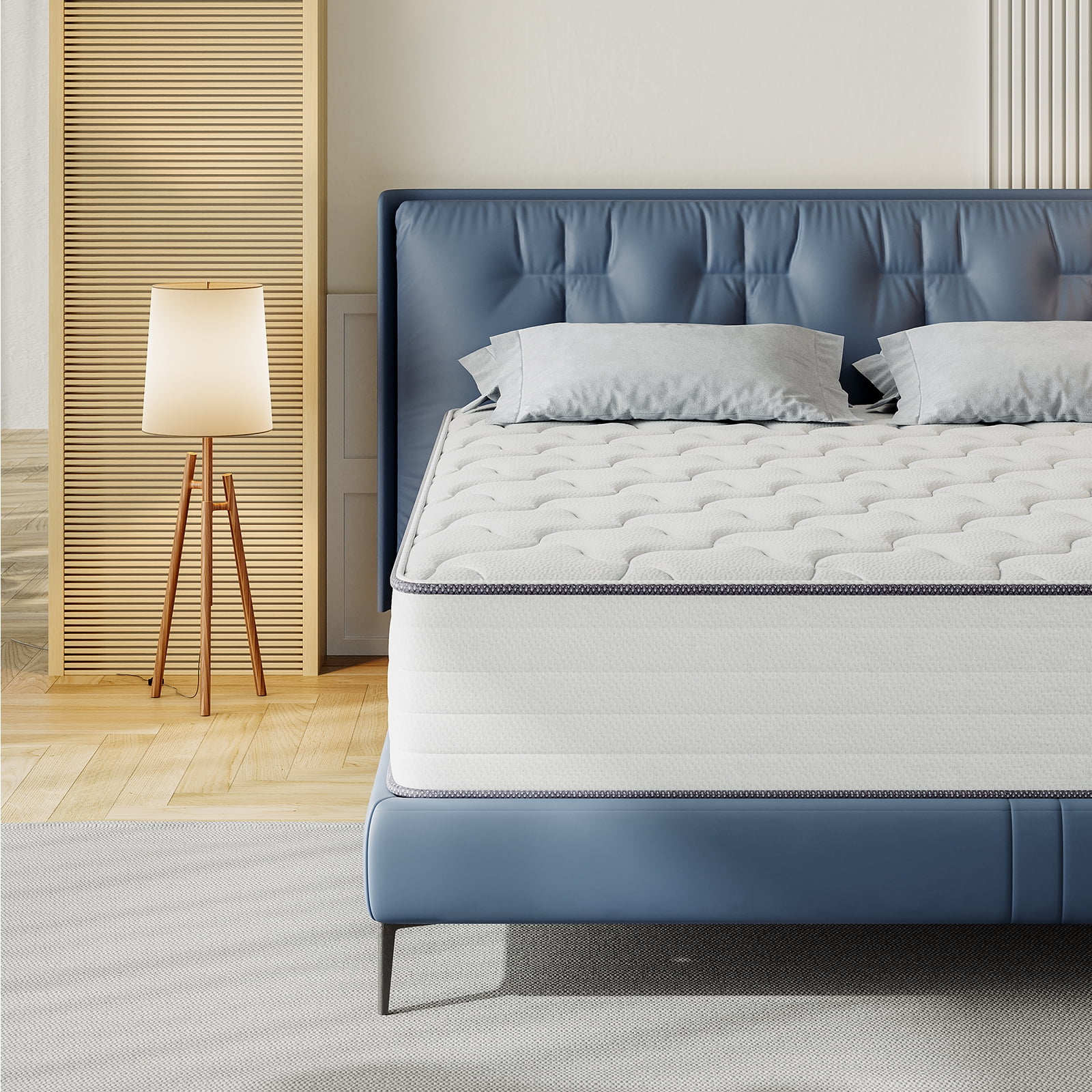 Babo Care Queen Size,12" Hybrid Memory Foam Mattress Spring Mattress In a Box,Medium