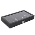 thumbnail image 4 of Caja expositora de anillos de 72 posiciones, bandeja para anillos de dedo, caja de almacenamiento de joyería con cubierta, 4 of 8