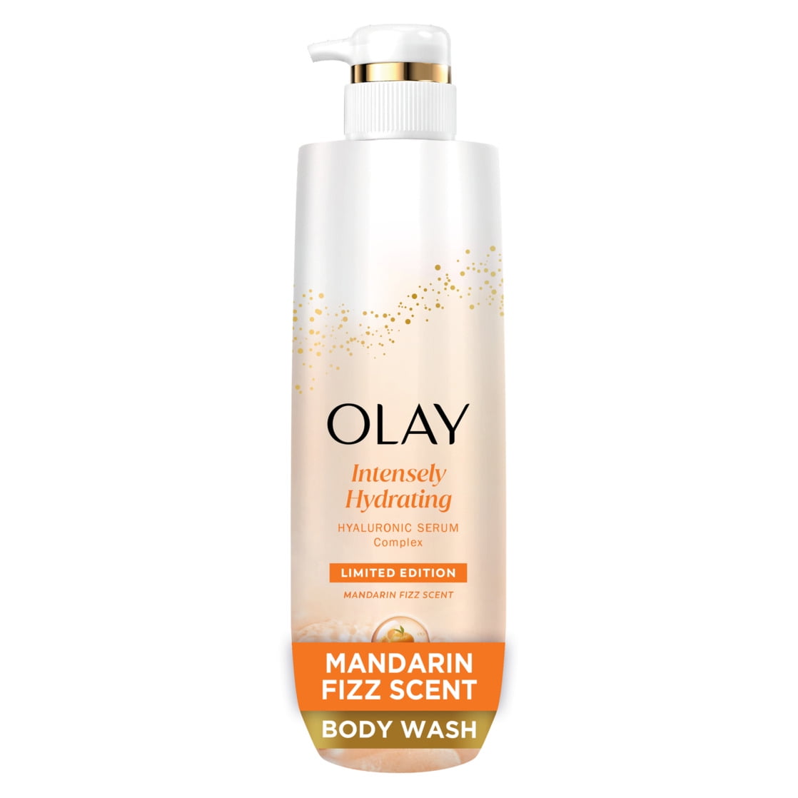 Olay Intensely Hydrating Body Wash with Hyaluronic Serum Complex, Mandarin Fizz Scent, 20 fl oz