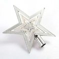 thumbnail image 3 of Decoración del árbol de Navidad Pentagrama Ambiente festivo Enchapado Parte superior del árbol de Navidad Guirnalda de estrellas Suministros addobbi albero di natale, 3 of 5