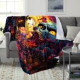 thumbnail image 3 of Blanket ，Evil Skeleton From Hell Print Blanket，Lightweight Cozy Plush Blanket, 3 of 4