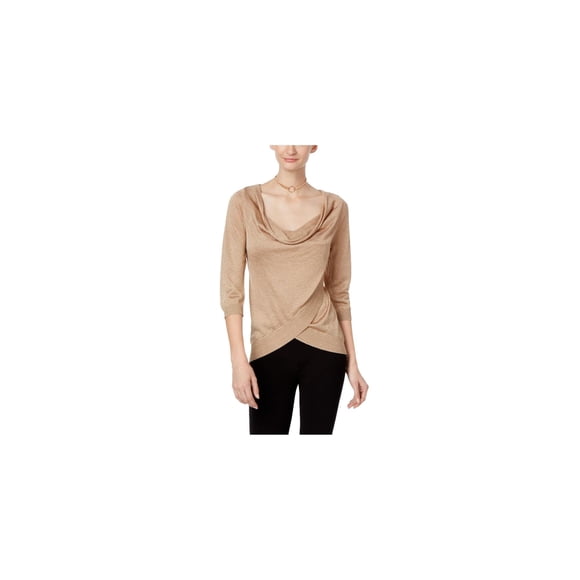 Blusa de punto I-N-C metálica para mujer XS