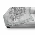thumbnail image 3 of Zodiac Soft Flannel Fleece Blanket, Visage of Zodiac Sign Leo with Flowers on Hair the King of Forest Horoscope Theme, Cozy Plush for Indoor and Outdoor Use, 50" x 70", Black White, by Ambesonne, 3 of 6
