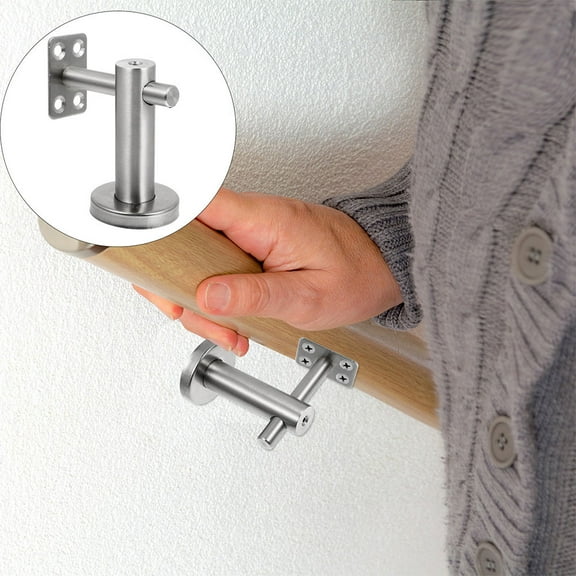 Mobestech Modern Stainless Steel Handrail Brackets for Indoor Use 2Pcs