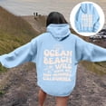 thumbnail image 2 of QHFBli Womens Hoodie Stylish Women's Graphic Print Hooded Sweatshirt Long Sleeve Casual Pullover Top Soft Cozy Preppy Streetwear, 2 of 6