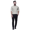 thumbnail image 2 of BESTMAN Kurta-Shirt Court pour Homme, Inde, Imprimé, Manches Longues Retroussables, 2 of 6