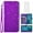 Purple, variant on Compatible with Cricket Debut S2 U380AC/AT&T Calypso 4 U380AA Wallet Phone Case and Tempered Glass Screen Protector Flip Credit Card Holder Stand Bling Glitter Cell Cover for DebutS2 Calypso4 Pink