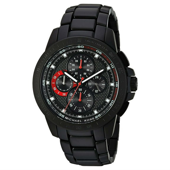 Michael Kors Men's Ryker Chronograph Black Steel Watch MK8529