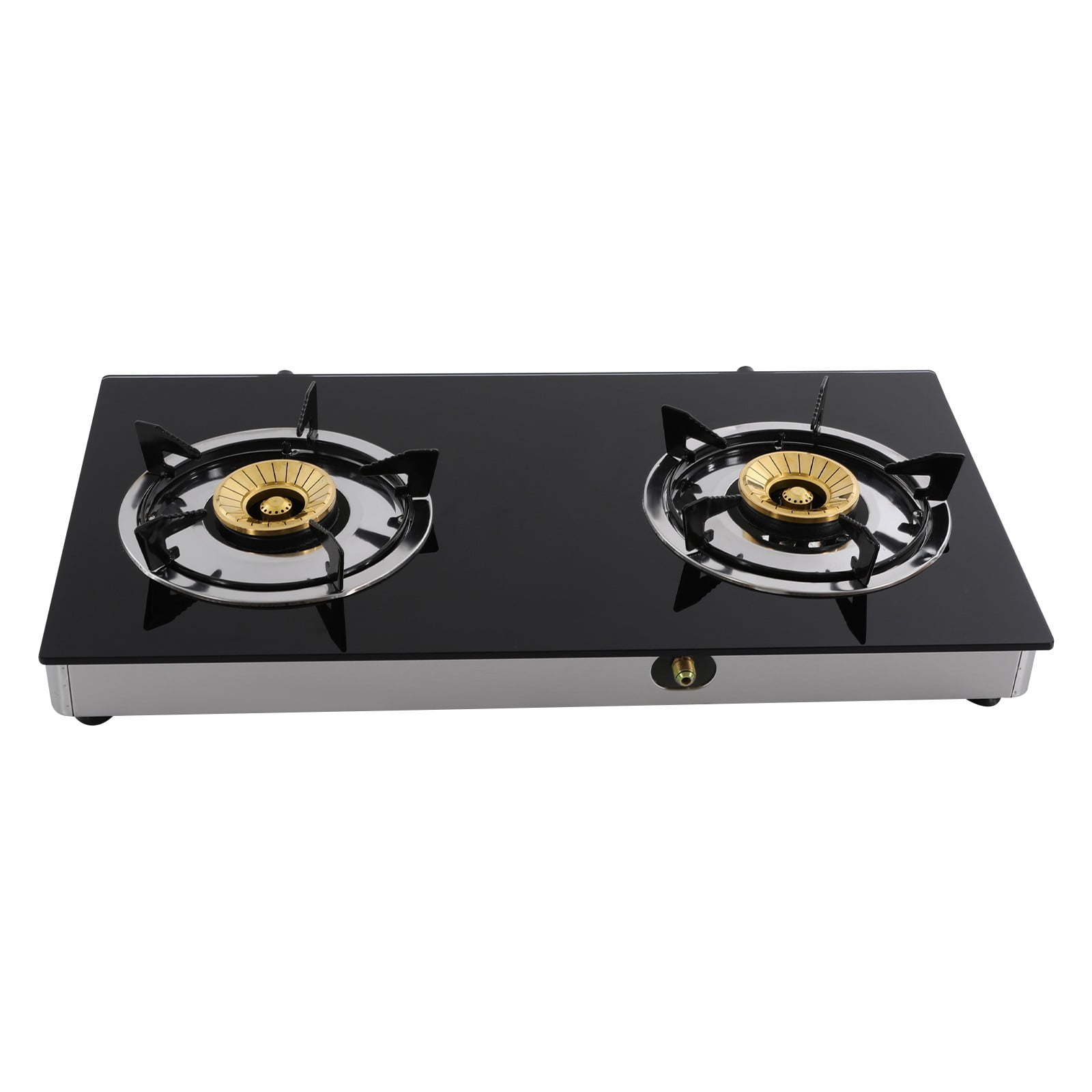 TFCFL 2 Burners Gas Stove Countertop Portable Kitchen Gas Cooking Stovetop LPG Gas Stove