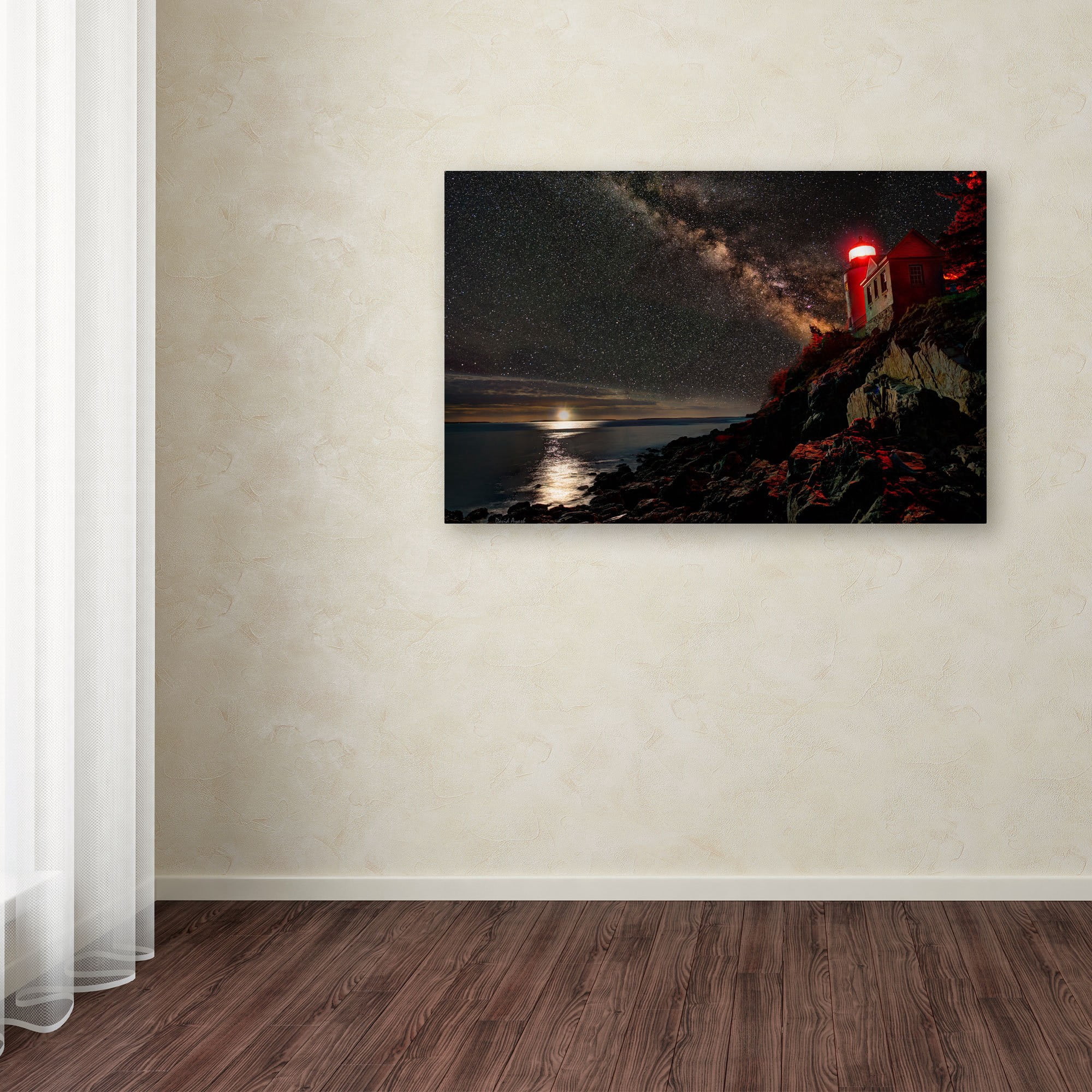 Trademark Fine Art "Bass Harbor Lighthouse - Acadia National Park - Maine" Canvas Art by David Ayash