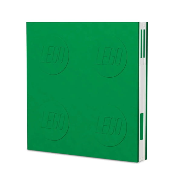 LEGO Stationery Locking Notebook with Gel Pen - Green (52443)