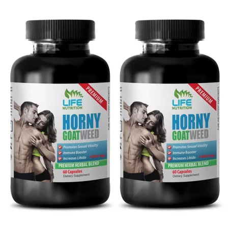 Testosterone Booster Caps - Horny Goat Weed 1560mg - Epimedium Icariin 2B