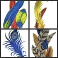 thumbnail image 2 of Bird of Paradise Feather Embroidered Iron on/Sew patch [9.74" X 4.53"], 2 of 2