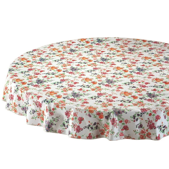Wildflowers Vinyl Tablecover, 70" Round