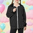thumbnail image 2 of IVEYRTF Kids Fashion Long Sleeve Top Fashion Zipper Casual Outerwear Jacket with Pockets Comfortable sweatshirts for Everyday Wear Boys Girls(Black#3,9-10 Years), 2 of 6