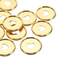 thumbnail image 5 of Uxcell 35mm Plastic Book Binding Discs Discbound Expansion Discs Plating Heart Binder Rings, Golden 11 Pack, 5 of 6