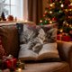 thumbnail image 4 of Cute Sleeping Cats And Book Pillowcase Short Pile Living Room Sofa Pillowcase Soft Cushion Cover, 4 of 6