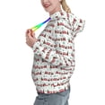 thumbnail image 2 of Kdxio Christmas Train Print Womens Oversized Hoodies Sweatshirts Hooded Pullover Tops Sweaters Casual-Large, 2 of 7