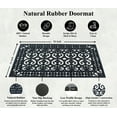thumbnail image 6 of A1HC Rubber Large Outdoor Doormat 24" X 36”, Ideal for Outside Entryway, Scrapes Shoes Clean of Dirt & Grime, Heavy Duty Door Mat for Indoor Outdoor, 6 of 7