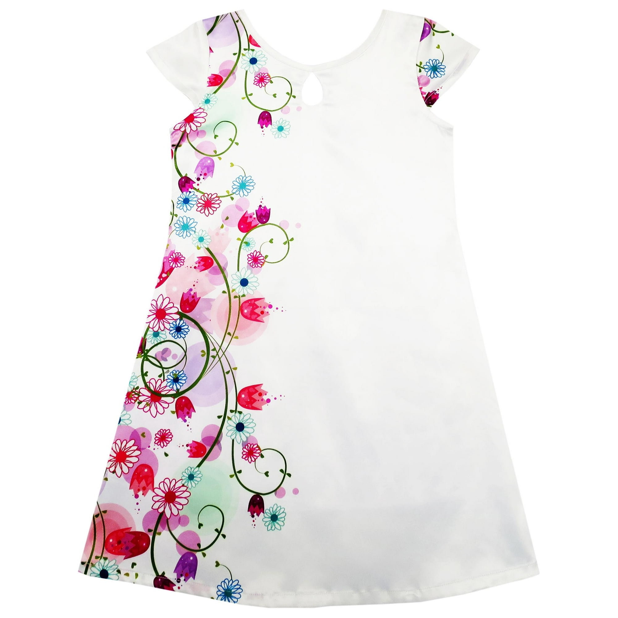 Girls cap sleeve dress sale