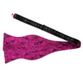 thumbnail image 3 of Alizeal Mens Paisley Jacquard Untied Bow Tie Pocket Square Set, Hot Pink, 3 of 4