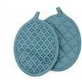 thumbnail image 4 of 9-Piece Kitchen Set – Blue 100% Cotton Terry Dish Towels, Dishcloths, Oven Mitts, and Pot Holders with Non-Slip Silicone, Oeko-Tex Certified, 4 of 7