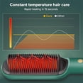 thumbnail image 3 of Nuevo peine para alisar el cabello de iones negativos con 5 temperaturas, cepillo y rizador para alisar el cabello 2 en 1, peine alisador eléctrico portátil calentado, 3 of 4