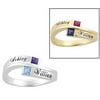 Personalized Sterling Silver Couple's Ring