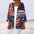 thumbnail image 2 of TrendVibe365 Kimono Cardigans for Women Fall Tie Dye Funny Tshirts Loose Fit 3/4 Sleeve Shawl Collar Tops Sexy Clothes Lightweight Everyday Wear Beach Vacation Outfits Going Out Cardigan, 2 of 5